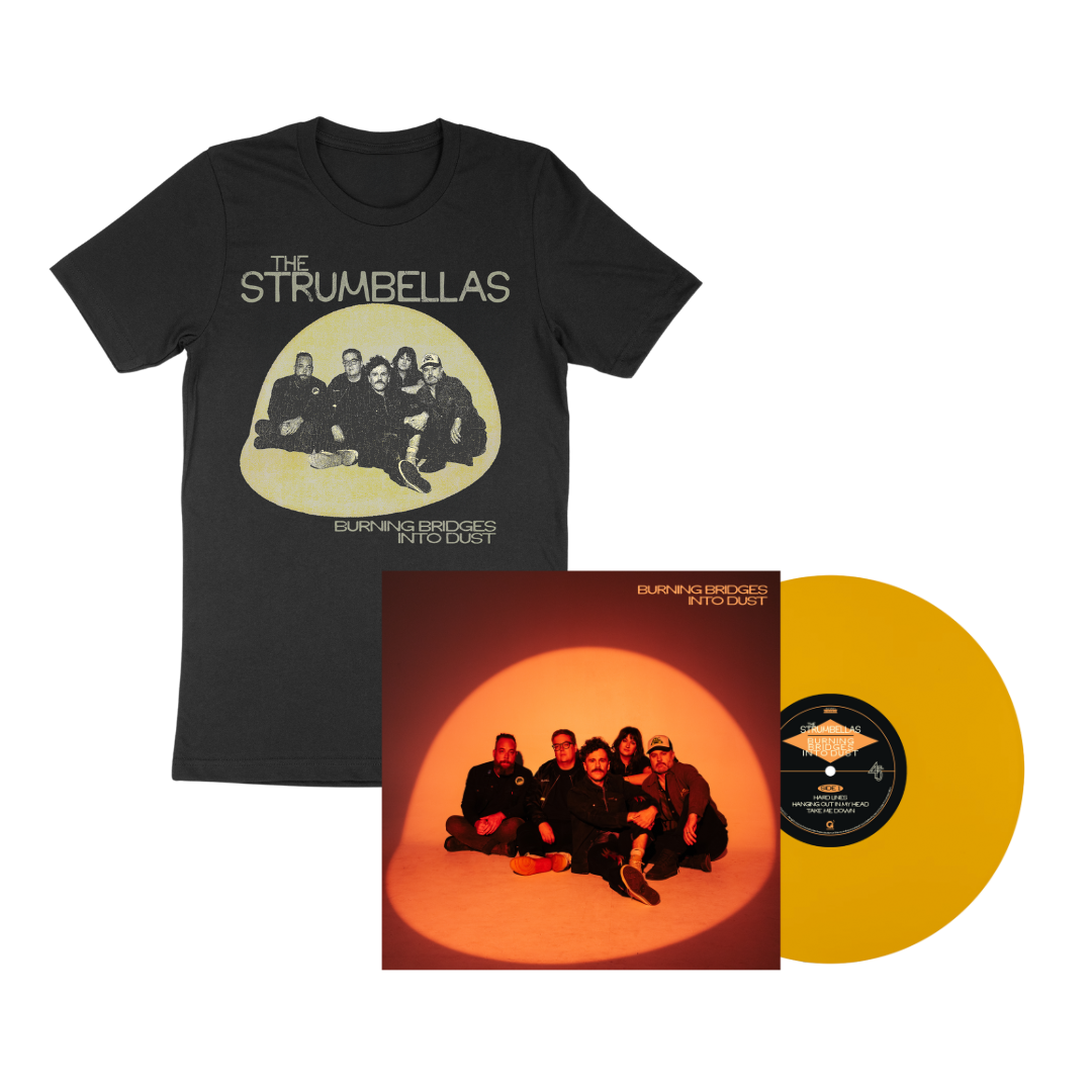 Burning Bridges Into Dust: Tee + Vinyl Bundle