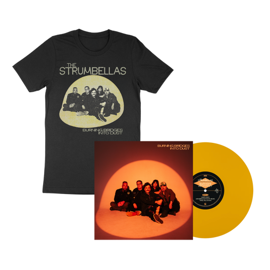 Burning Bridges Into Dust: Tee + Vinyl Bundle