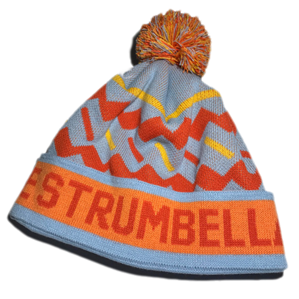 Logo Ski Cap - Orange/Teal